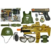 Leantoys Militaire speelgoedset Zachte kogelpistolen Mp7