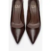 Forever & Always Clyde Leren Stiletto Spitse Neus Pump