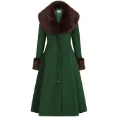 Banned - Martha Fur Winterjas - M - Groen