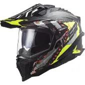 LS2 MX701 C Explorer Extend Mat H-V Geel Adventure Helm Maat XS