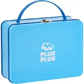 Plus plus Basic Reiskoffer 600 delige bouwset blauw - 7002 - Bouwspeelgoed - Constructiespeelgoed - Set met bouwstenen - Vanaf 5 jaar