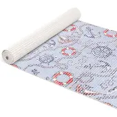ANRO Badmat Blauw 65x140 cm - Antislip - Sneldrogend