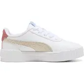 Puma Carina 3.0 imitatieleren sneakers - wit/ecru Jongens/Meisjes Imitatieleer - maat 35