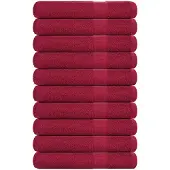 vidaXL Saunahanddoeken FROGN 10 st 80x200 cm 360 g/m² bordeaux