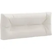 vidaXL Palletrugkussen VIANEN 100% Polyester Wit 120 x 40 x 12 cm