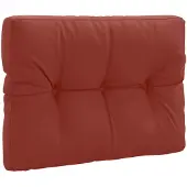 vidaXL Palletrugkussen VIANEN 100% Polyester Rood 70 x 60 x 12 cm