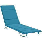 vidaXL Ligstoel Kussen GEMERT 100% Polyester Lichtblauw