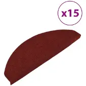 vidaXL Trapmatten zelfklevend 15 st 65x22,5x3,5 cm rood