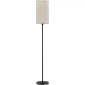 HOMCOM Moderne staande lamp met kunststof linnen kap, voetpedaal, geschikt voor de woonkamer
