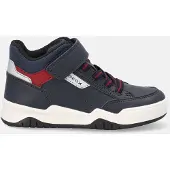 Geox Perth Blauwe Hoge Sneakers Hoogwaardig imitatieleer 31