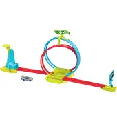 Mattel - Neon Snelheidsduivels - Baanset - Laserstunt Botsbaan
