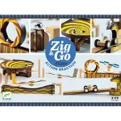 Djeco Knikkerbaan - 45 Onderdelen - Zig & Go - Hout - - OneSize - Knikkerbanen