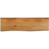 vidaXL Tafelblad met natuurlijke rand 100x40x3,8 cm massief mangohout