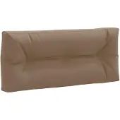 vidaXL Palletrugkussen VIANEN 100% Polyester Taupe 120 x 40 x 12 cm
