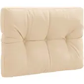 vidaXL Palletrugkussen VIANEN 100% Polyester Crèmekleurig