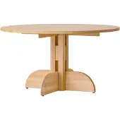Audo Copenhagen Puffin eettafel eiken massief naturel Natuurlijk eiken, Ø140 cm