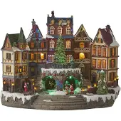Luville Village scenery with christmas tree adapter included l41,5xw25xh31,5cm Kerst
