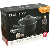 Ambition Orion Aluminium Pan met Deksel - 3.6L, 24cm
