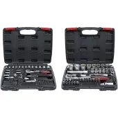 Bgs Dopsleutel + dopmoer, Dopsleutelset Aandrijving 6.3 mm (1/4") + 12.5 mm (1/2") Inch maten 174 st.