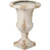 J-Line Medici bloempot voor buiten - magnesium - ecru/beige