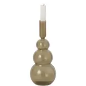 J-Line vaas Bubbels - glas - olijfgroen