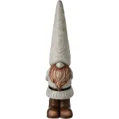 J-Line decoratie Kabouter - magnesium - grijs - large