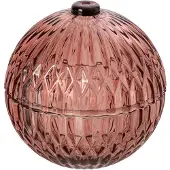 J-Line Decoratieve pot Ball - glas - fuchsia