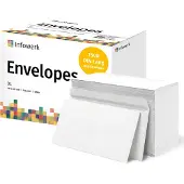 Infowerk NIEUW: Enveloppen zonder venster, DIN Lang, onbedrukt, 1500 stuks