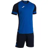 Joma Lider Short Sleeve Set Blauw,Zwart S Man