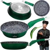 Zilner Marmite Pan 22cm Flesgroen - Anti-aanbak, Gas & Inductie
