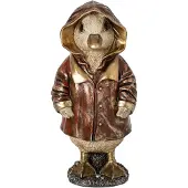J-Line decoratie Eend - polyresin - koper - large