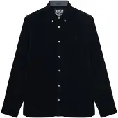Superdry Heren Classic Needle marineblauw overhemd (S), Casual, Corduroy, Lange mouwen M4011044A