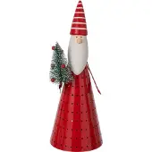 J-Line Ledkerstman - ijzer - wit/kerstrood - large