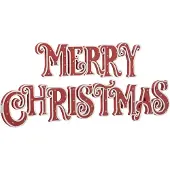 J-Line Xmas decoratie - hout - rood/wit