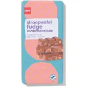 HEMA Chocoladereep melk stroopwafel fudge 180gram
