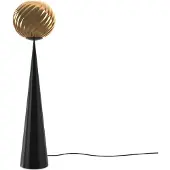 Tom Dixon Whirl cone fat vloerlamp Goud-zwart