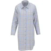 Ringella Flanellen dames nachthemd blauw | Maat 44