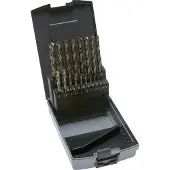 Tameson 25-Piece Spiraalborenset DIN 338 N HSS-E 1 - 13 mm