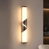 Searchlight Wandlamp Wrap, dimbaar, brons / oud-messing, Badkamer, metaal, wandlamp