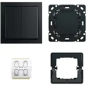 ABB Busch-Jaeger 6716 UJ-885 Future FoH Schakelaarset Mat Zwart - 2CKA006710A0016