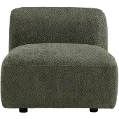 Vente-unique Fauteuil in groene boucléstof DANEPI