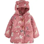 Next - Meisjes - Regenbestendig duffeljack met figuurtjes - Rood