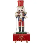 Bloomingville Muziekdoos grenen rood Waltz 27cm