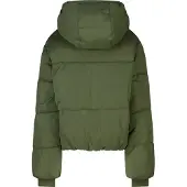 America Today pufferjas - donkergroen Meisjes Polyester Capuchon Effen - maat 170/176
