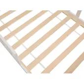 Vente-unique Hutbed hout natuurlijk licht, wit 90 x 190 cm