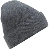 Beechfield Volwassenen van Unisex Originele geboeide Beanie (Graniet)