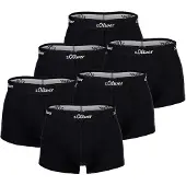 s.Oliver Boxershorts zwart / wit
