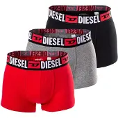 Diesel Boxershorts 'UMBX-DAMIENTHREEPACK' grijs / rood / zwart