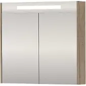 Proline SPK Premium Spiegelkast LED 80x14x74 cm Raw Oak
