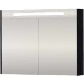 Proline SPK Premium Spiegelkast LED 100x14x74 cm Black Oak